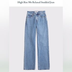 Abercrombie & Fitch 90’s high rise stud jeans